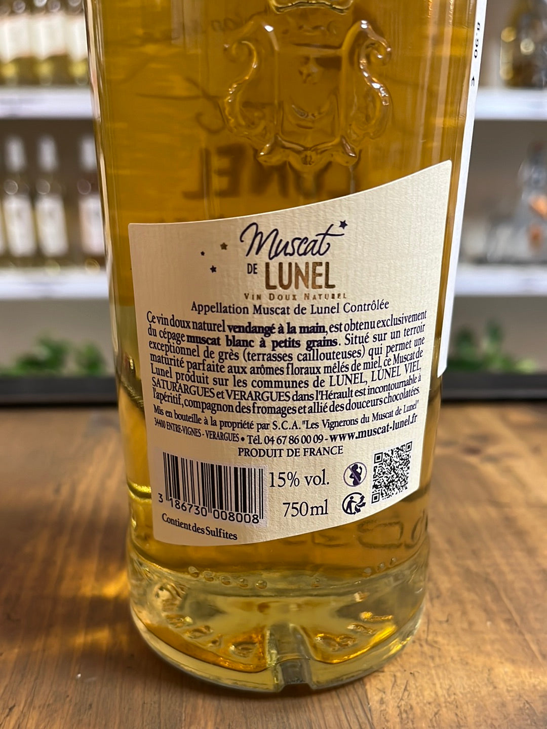 Muscat de Lunel vin doux naturel