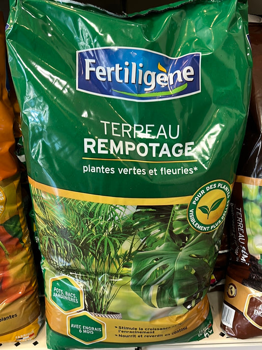 Fertiligene terreau rempotage