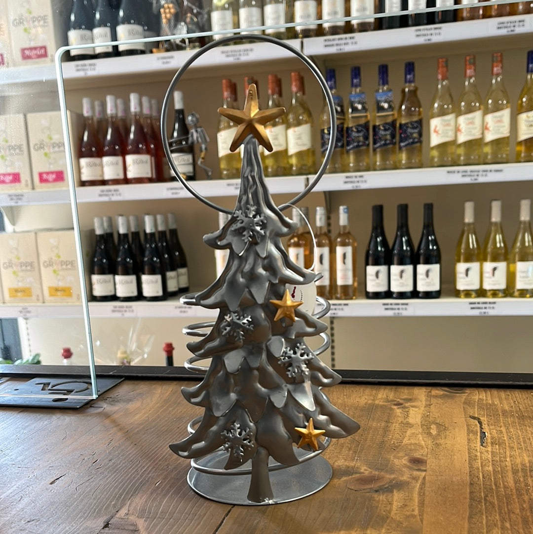 Support bouteille Sapin de Noël