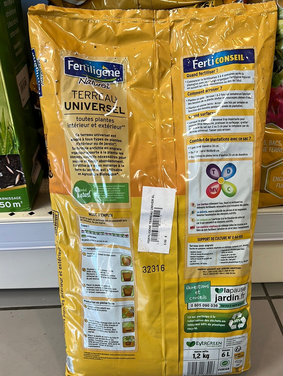 Fertiligene terreau universel